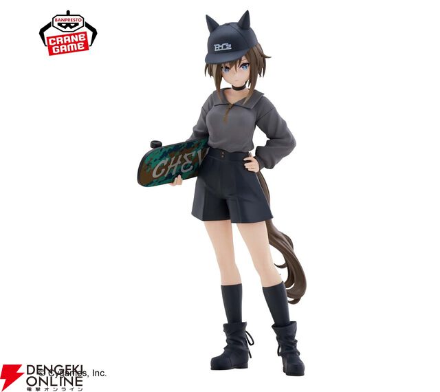 『ウマ娘』BoC’zフィギュア第4弾はマリン・Cことシュヴァルグラン。クールなポージングでスケートボードもしっかり再現