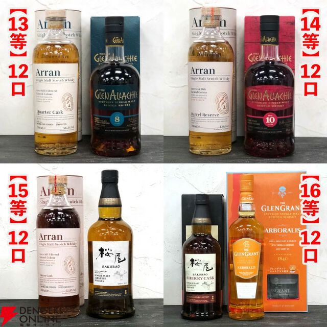 スプリングバンク21年、山崎18年、響100周年、スプリングバンク18年などが15,000円で当たる人気の『SAKEIROウイスキーくじ』が販売中