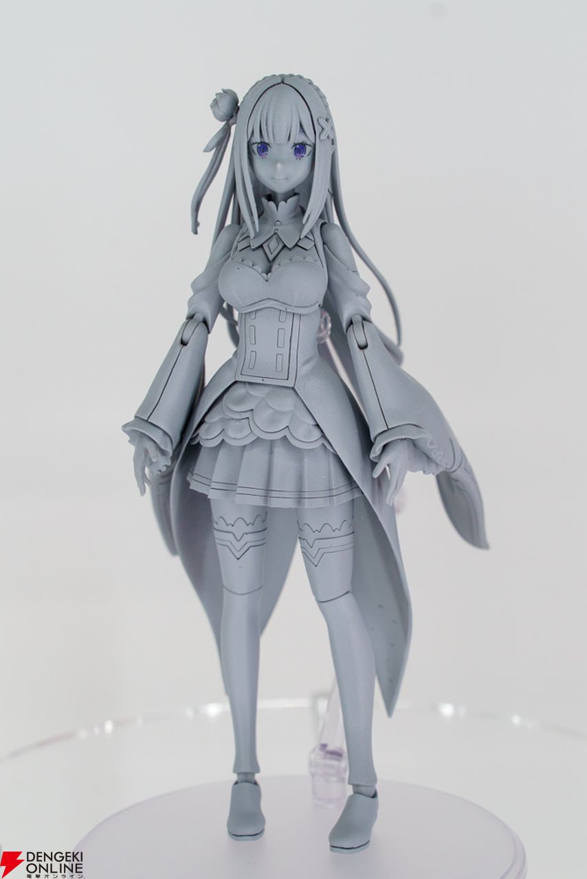 リゼロ』エミリアのプラモデル原型が公開。2種類の衣装で