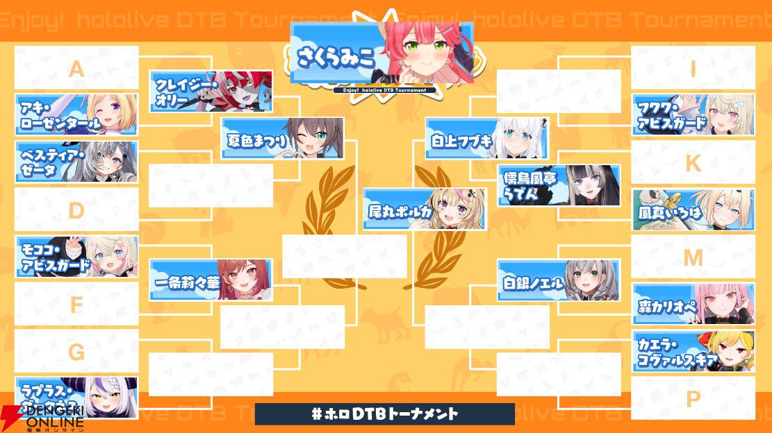【ホロライブ】鷹嶺ルイさん主催の“エンジョイ！ホロどうぶつタワーバトルトーナメント2nd”の組み合わせ決定。本大会は5月18日に開催