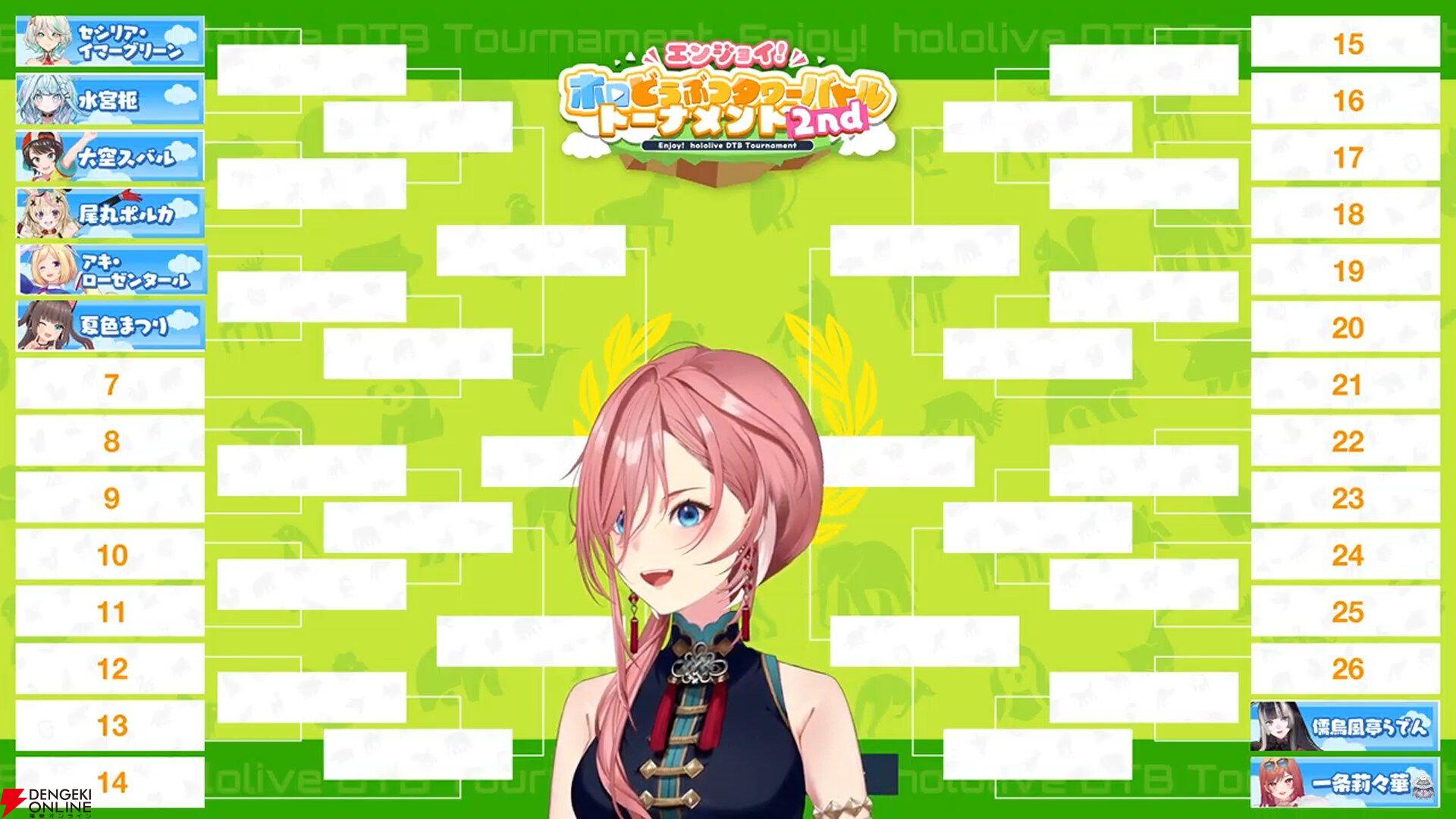 【ホロライブ】鷹嶺ルイさん主催の“エンジョイ！ホロどうぶつタワーバトルトーナメント2nd”の組み合わせ決定。本大会は5月18日に開催