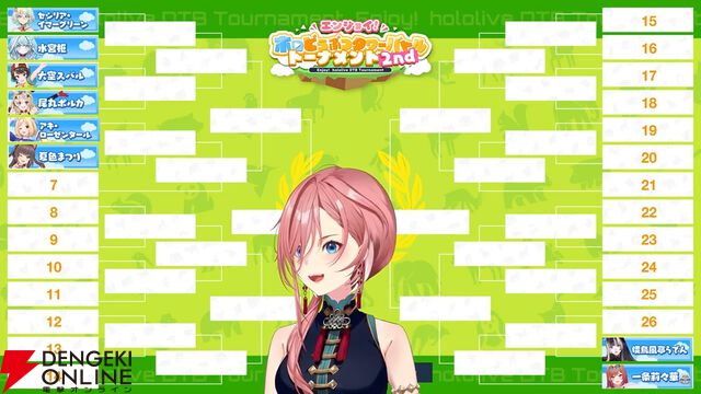 【ホロライブ】鷹嶺ルイさん主催の“エンジョイ！ホロどうぶつタワーバトルトーナメント2nd”の組み合わせ決定。本大会は5月18日に開催