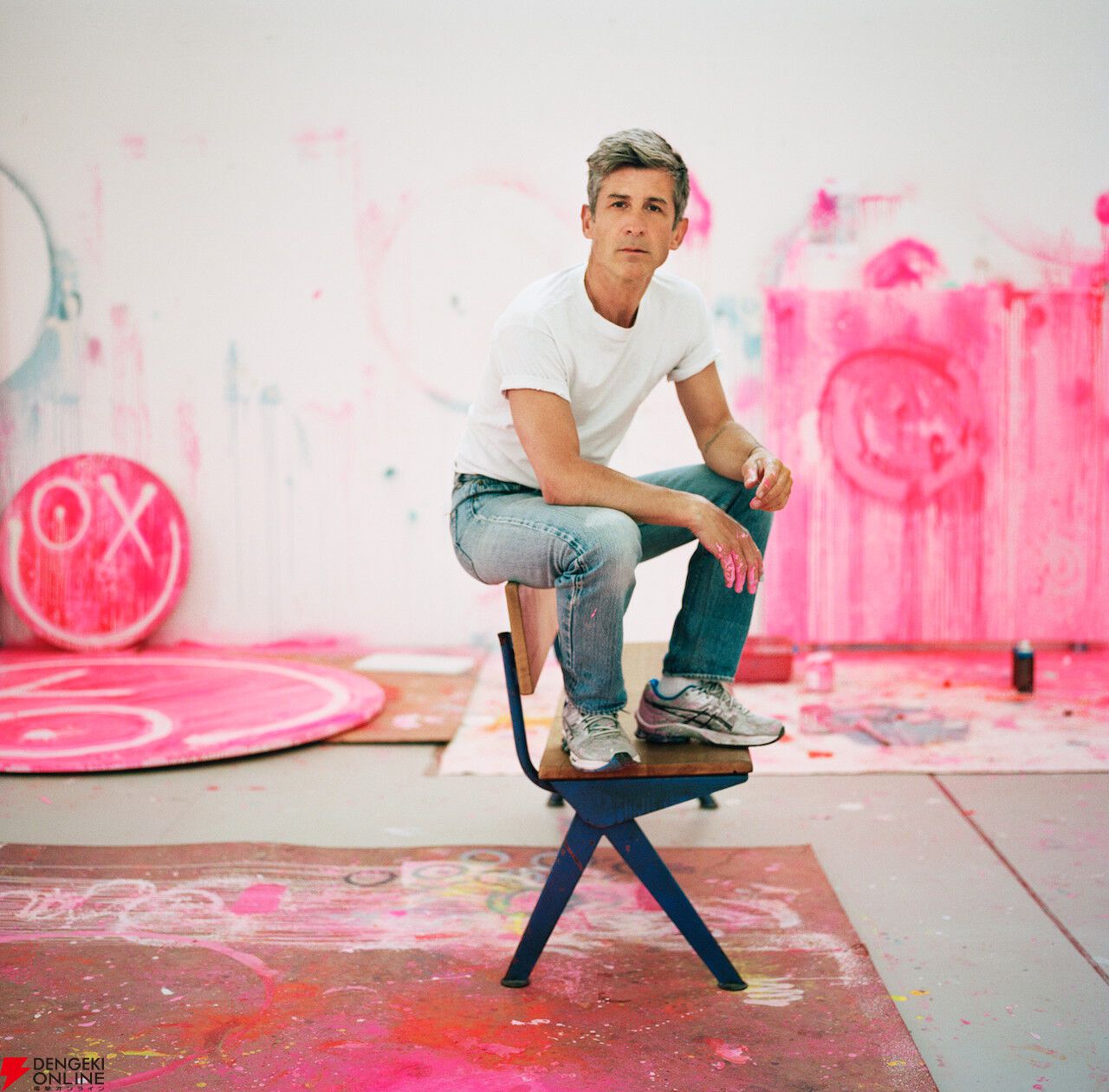 額装済/PAC-MAN 45th（アンドレ サライバ）/アートポスター PACMAN 45th】 日本発のポップカルチャーアイコン「パックマン