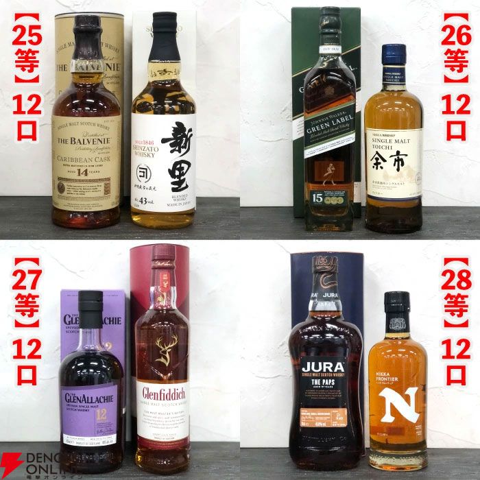 15,000円でスプリングバンク21年・18年、山崎18年、響100周年、キルケラ8年 シェリーカスクなどが当たる『SAKEIROウイスキーくじ』が販売中