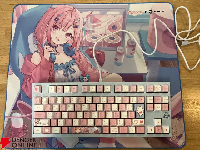 【レビュー】結城さくなコラボゲーミングキーボードはただのファンアイテムじゃない！ 打鍵感や反応速度にもこだわりがある本格仕様で初心者にもおすすめ