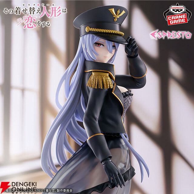 『着せ恋』ブラックロベリアになりきる喜多川海夢のフィギュアは金の装飾や透けたスカートなどこだわりの造形でクールな美貌を表現【その着せ替え人形は恋をする】
