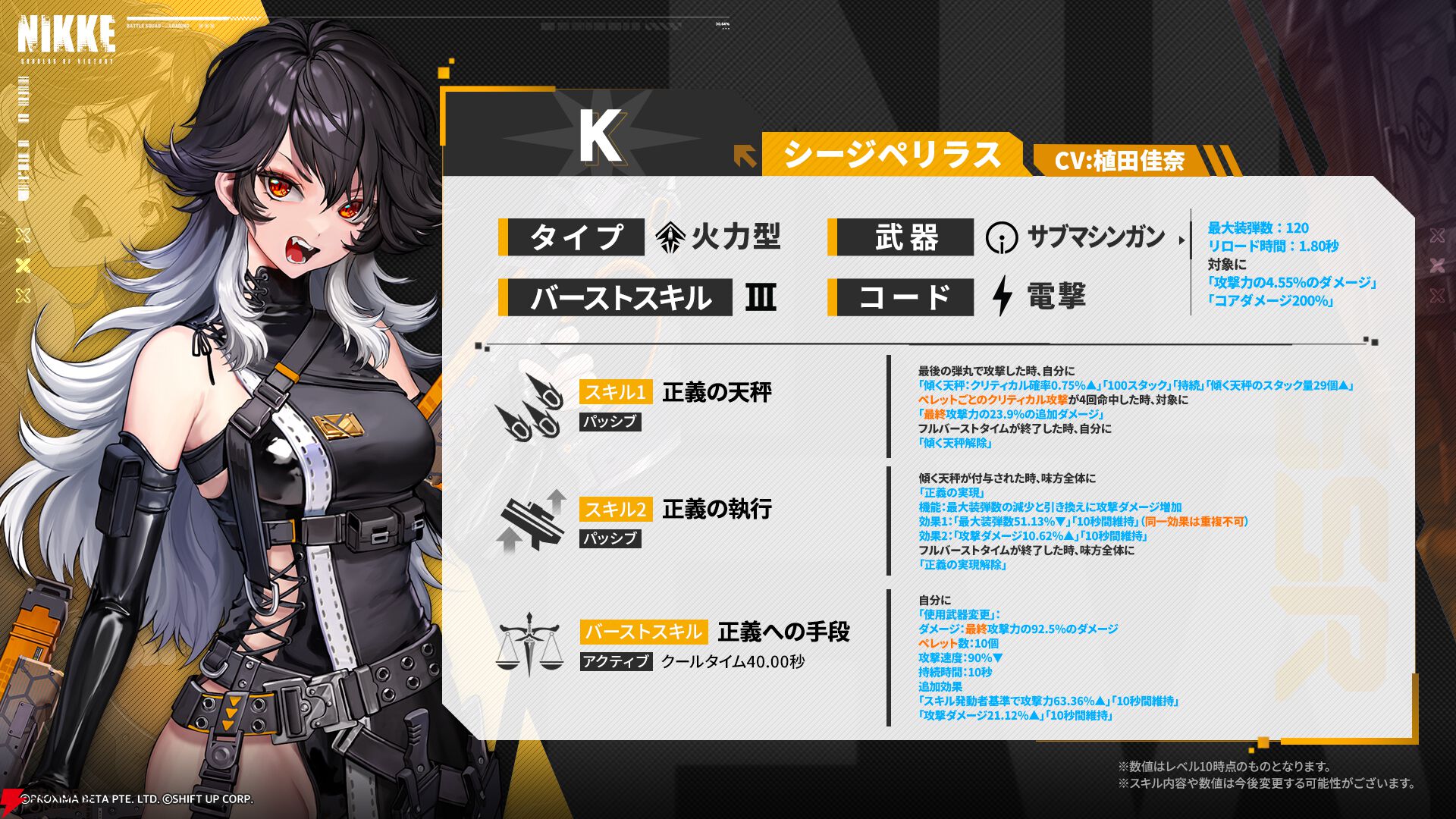 NIKKE』新SSR・Kは、バーストスキルで武器変更して火力がアップ