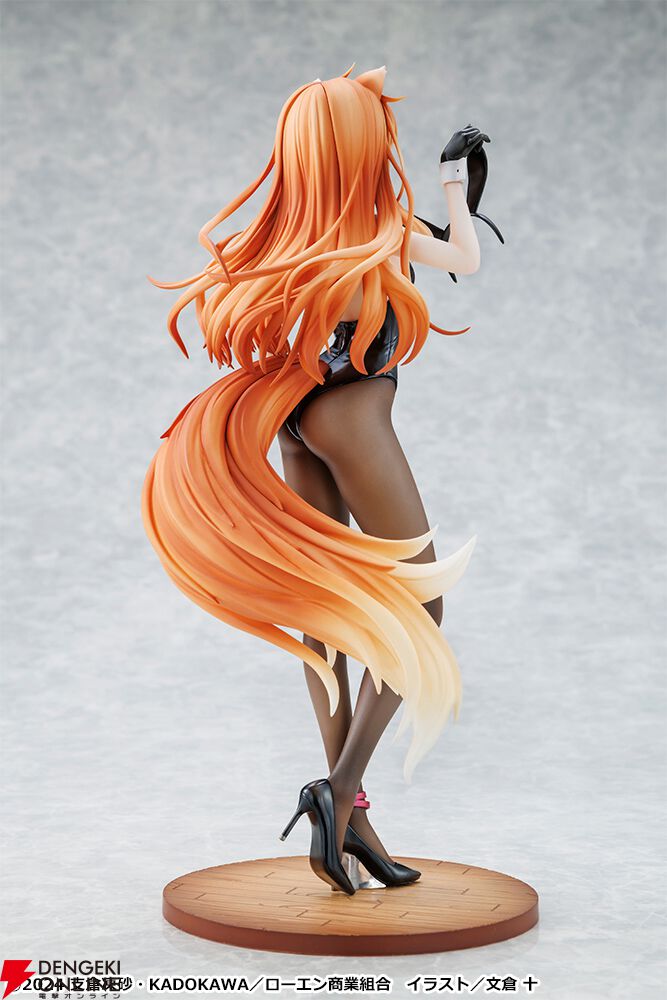 狼と香辛料』文倉十描き下ろしのバニー姿のホロがフィギュア化。すらり