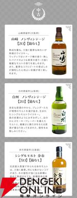 【合わせて5本に1本が当たり】響21年が1/100、山崎12年は約1/33、余市10年、響BCは1/50など厳選された銘柄が6,900円で当たる『ウイスキーくじ』が販売中