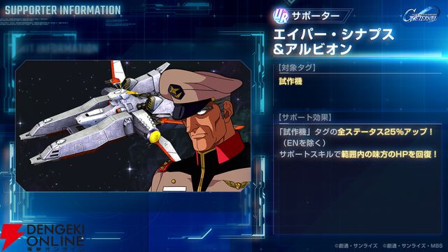 『Gジェネ エターナル』ストーリーイベント“機動戦士ガンダム0083 スターダストメモリー 第1弾”が開催中