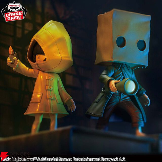 『リトルナイトメア』シックスとモノのフィギュアが再登場。コートや持ち物などの造形にこだわり独特の雰囲気を再現