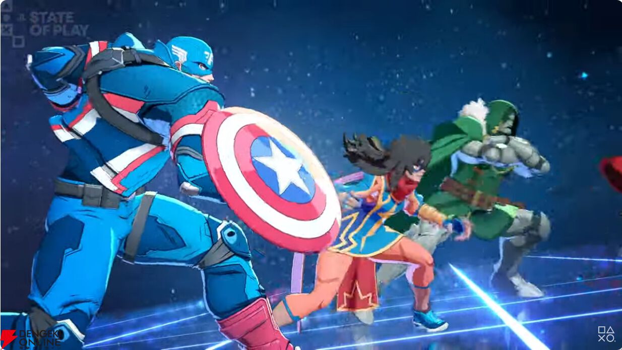 アイアンマンやキャプテンアメリカなどマーベルヒーローが4対4で