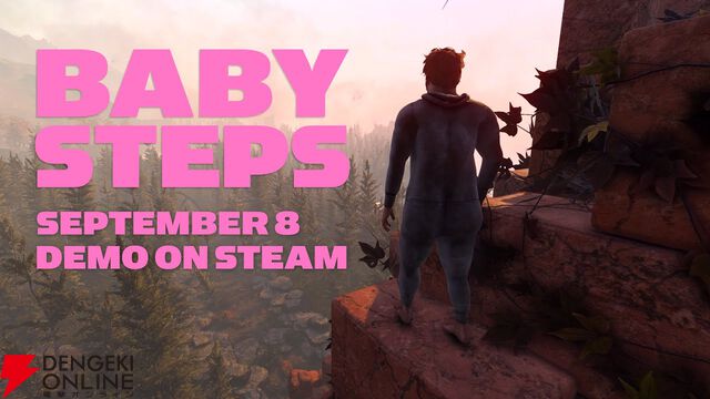 おじさんが“片方の足を、もう片方の足の前に出す”という特別な力で歩く『Baby Steps』体験版が配信