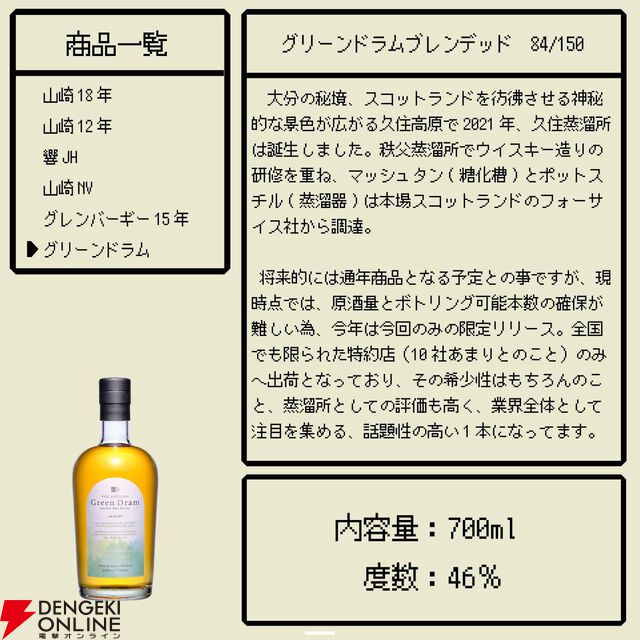 【40％以上が当たり】山崎18年、山崎12年、響JH、山崎NV、グレンバーギー15年、グリーンドラムのどれかが当たる8,400円の『ウイスキーくじ』が販売中