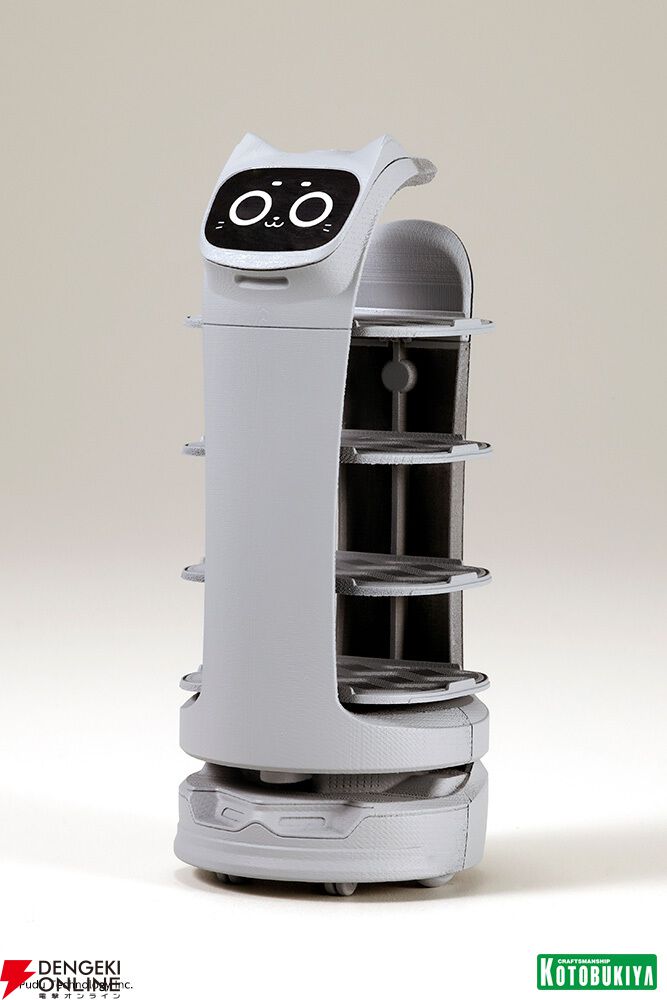 ネコ型配膳ロボット『ベラボット』がプラモデル化。1/12サイズなので
