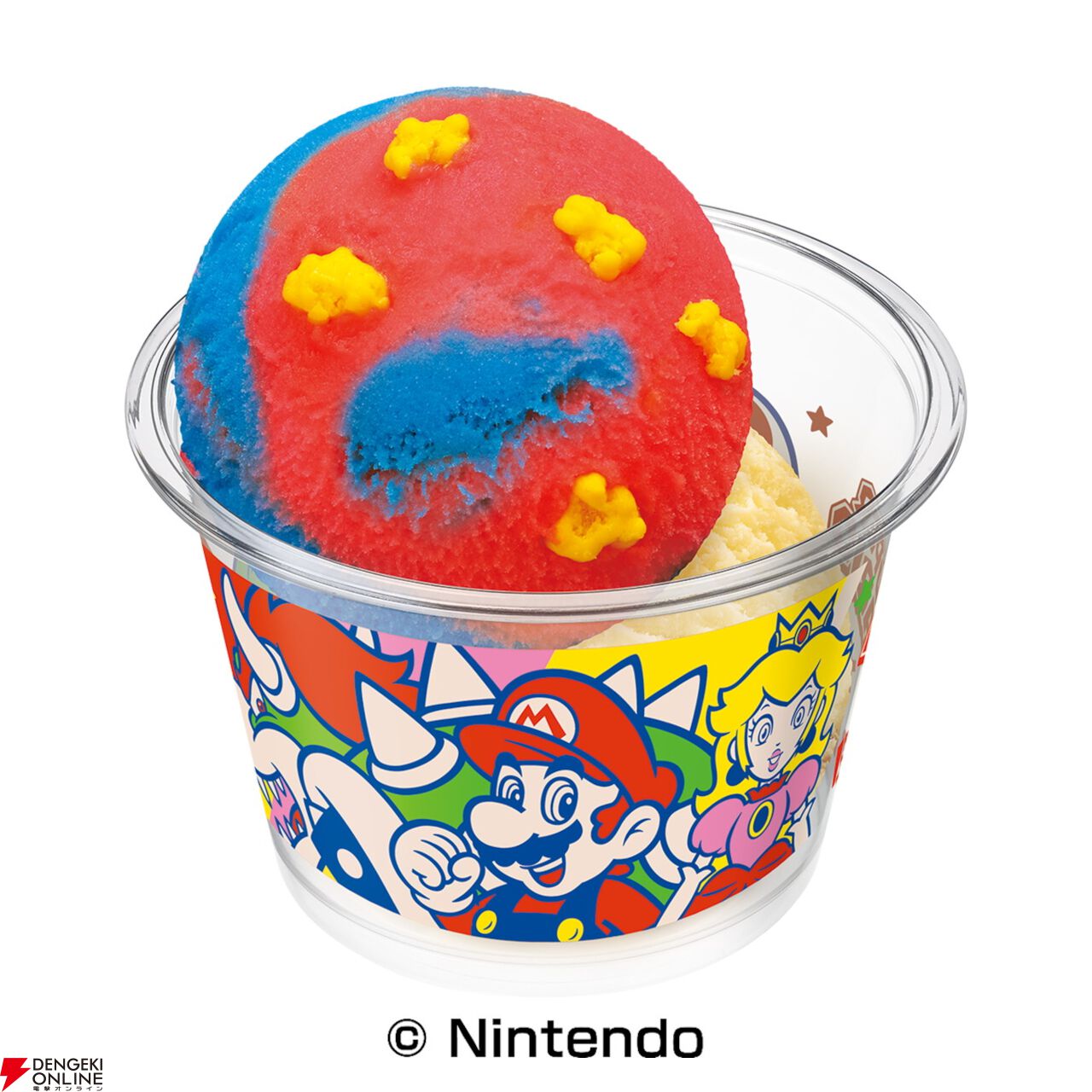 スーパーマリオ×サーティワンコラボが7/1から開催。限定フレーバーのソルベやグッズつきサンデーが登場