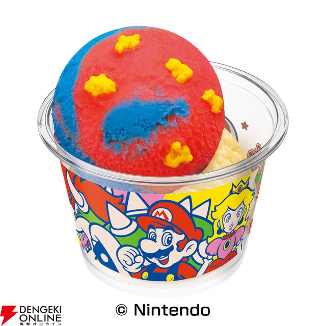 スーパーマリオ×サーティワンコラボが7/1から開催。限定フレーバーのソルベやグッズつきサンデーが登場