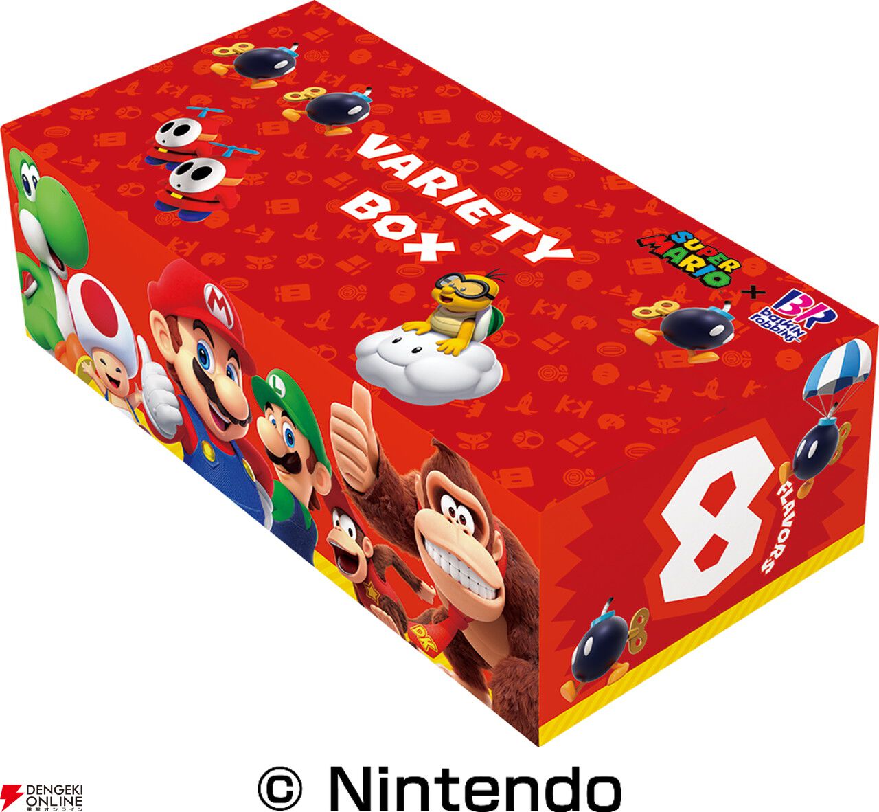 スーパーマリオ×サーティワンコラボが7/1から開催。限定フレーバーのソルベやグッズつきサンデーが登場