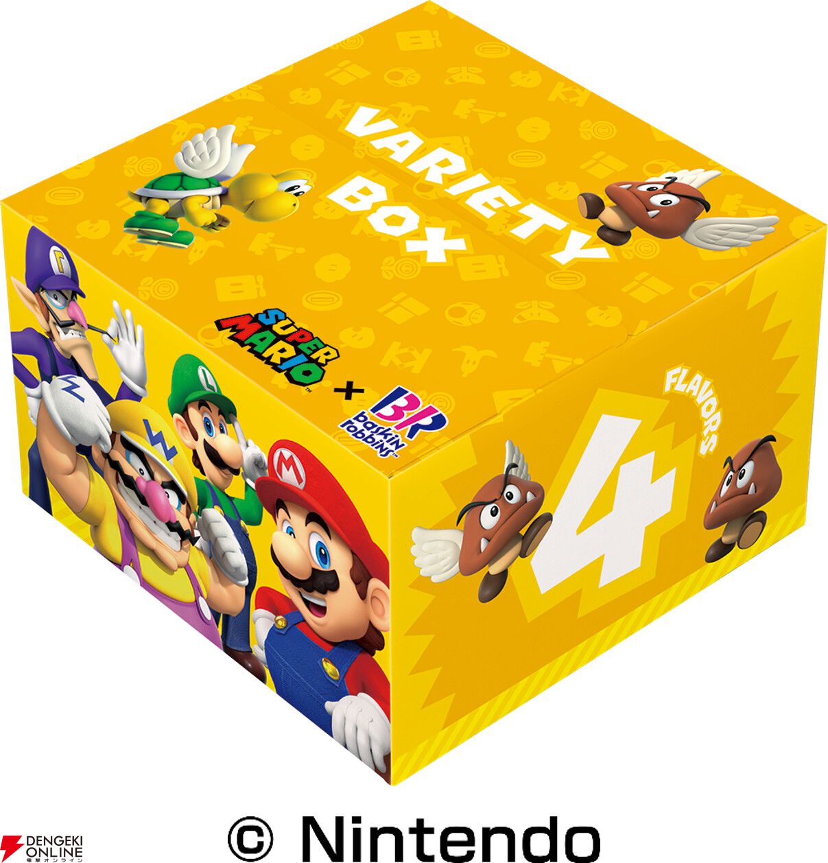 スーパーマリオ×サーティワンコラボが7/1から開催。限定フレーバーのソルベやグッズつきサンデーが登場
