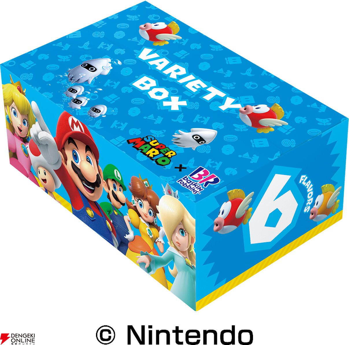スーパーマリオ×サーティワンコラボが7/1から開催。限定フレーバーのソルベやグッズつきサンデーが登場
