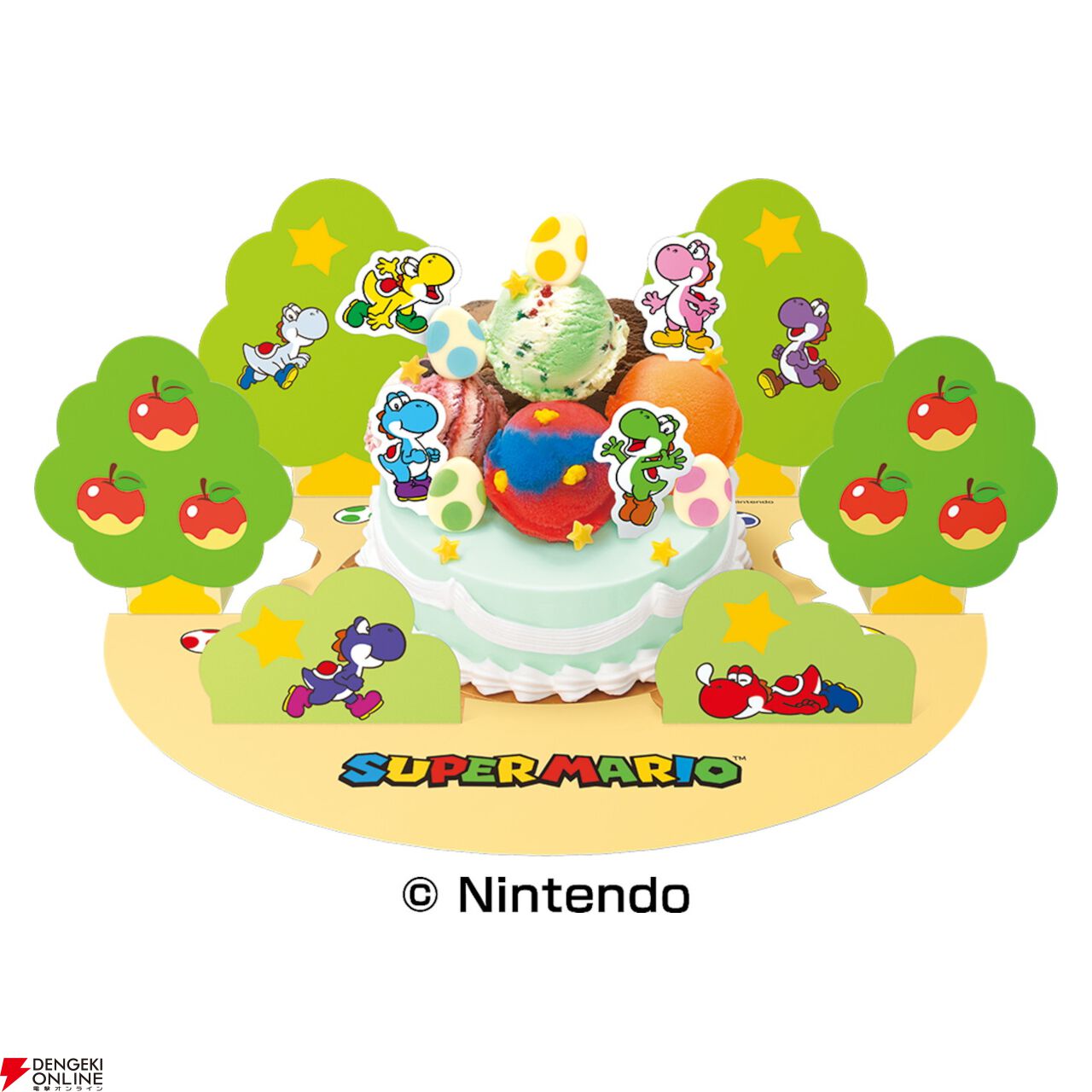 スーパーマリオ×サーティワンコラボが7/1から開催。限定フレーバーのソルベやグッズつきサンデーが登場