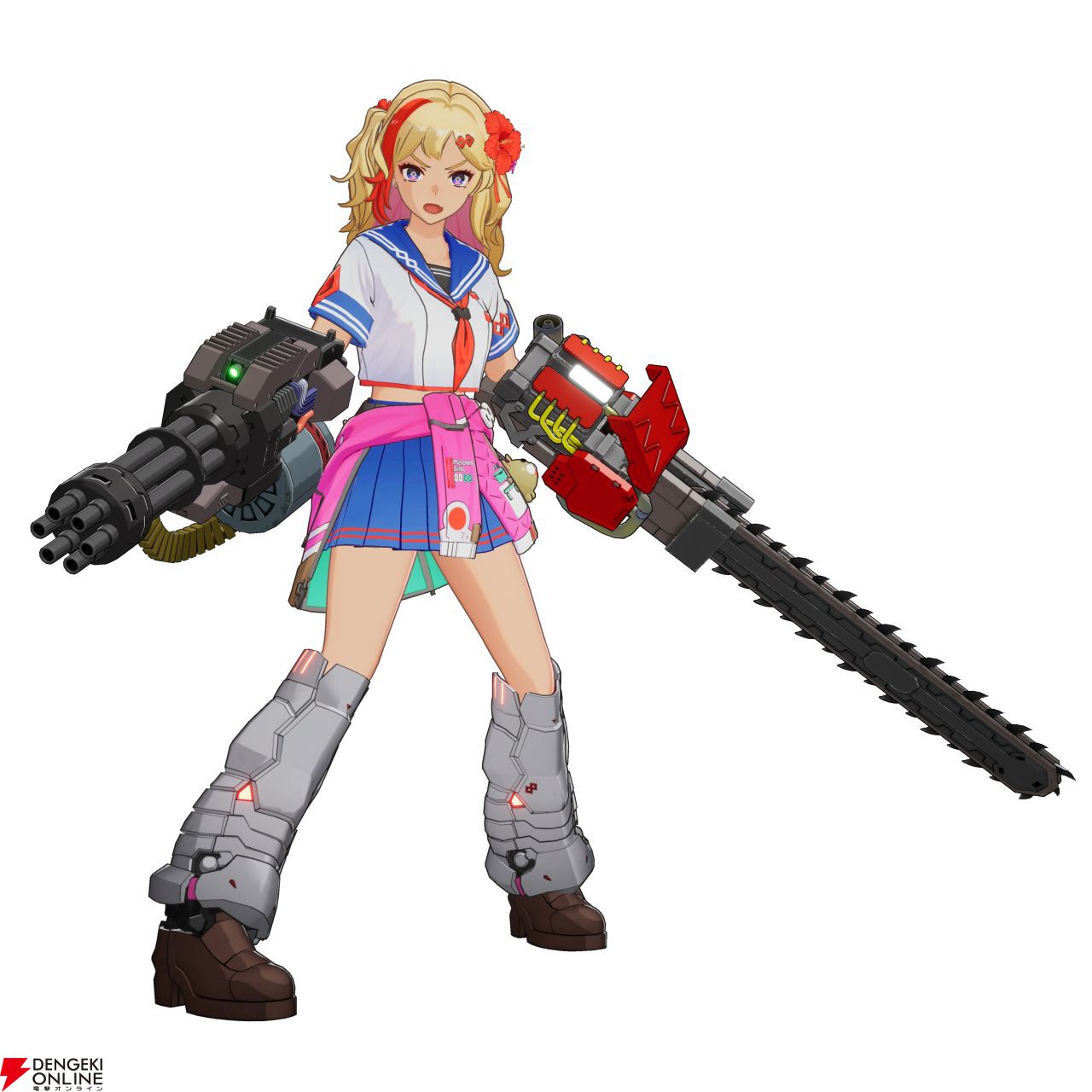 D3P新作『ゼンシンマシンガール』10月23日発売。サイボーグJKが巨悪