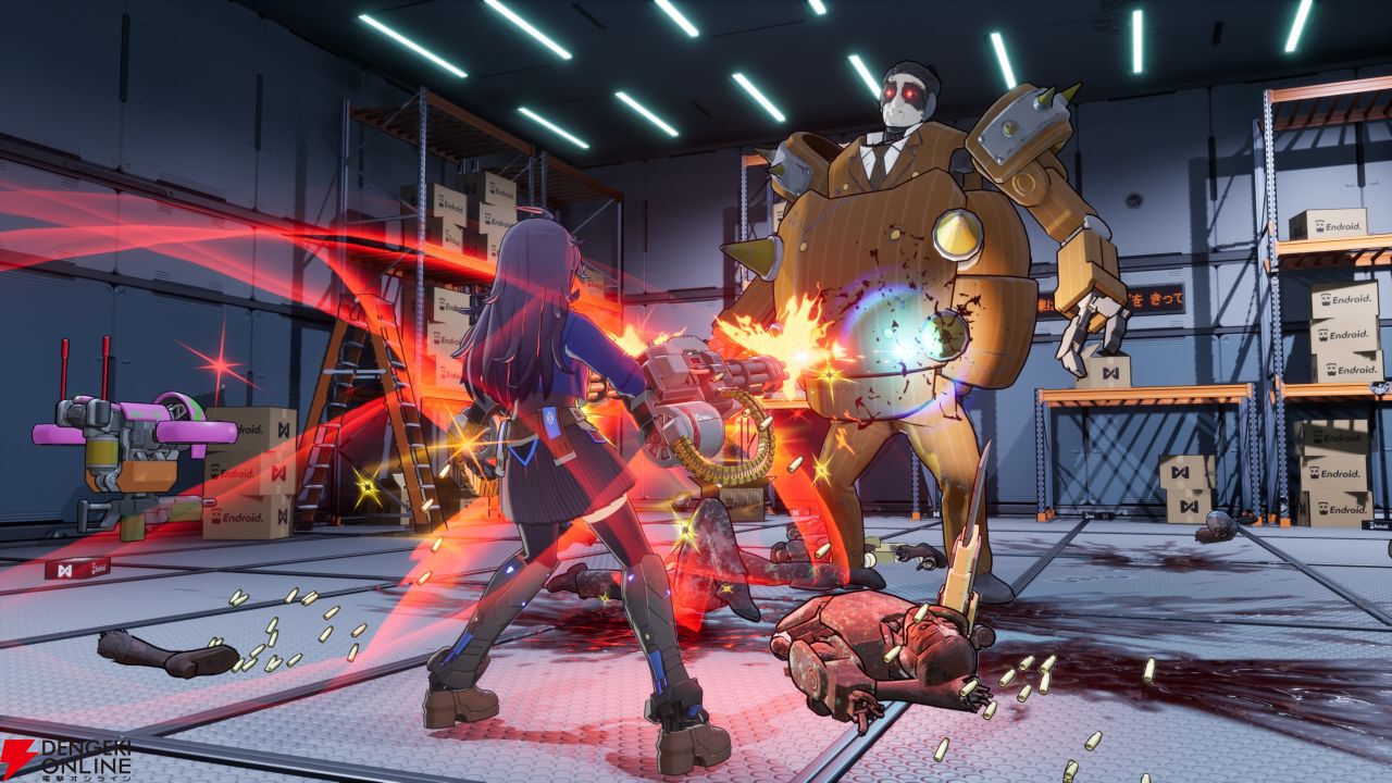D3P新作『ゼンシンマシンガール』10月23日発売。サイボーグJKが巨悪企業をぶっ潰す…までを生配信！