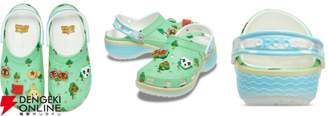 どうぶつの森』と初コラボしたクロッグが8/27発売。たぬきちやマイ