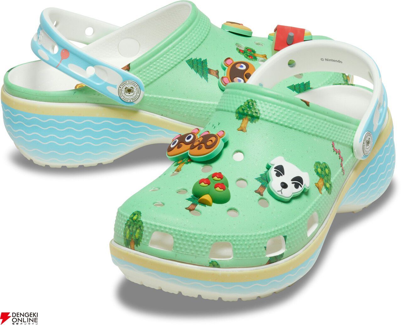 どうぶつの森 プラットフォーム クロッグ crocs クロックス 23cm 新品 正規品 CROCS クロックス どうぶつの森 プラットフォーム