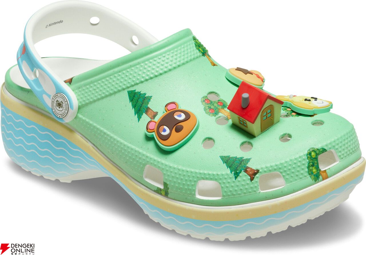 どうぶつの森』と初コラボしたクロッグが8/27発売。たぬきちやマイ
