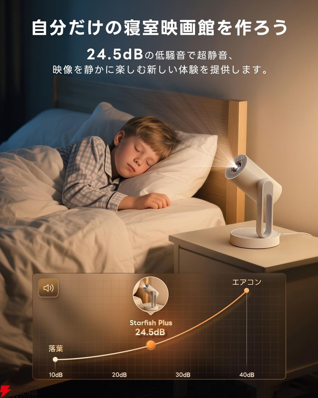 先行セールが開催中】ETOEの新型ホームプロジェクター『Starfish Plus