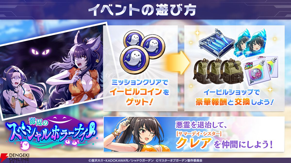 『カゲマス』今年はガンマとデルタが水着姿に。シドと過ごすミツゴシリゾートで楽しい思い出が作られる…はずだった【陰の実力者になりたくて！】