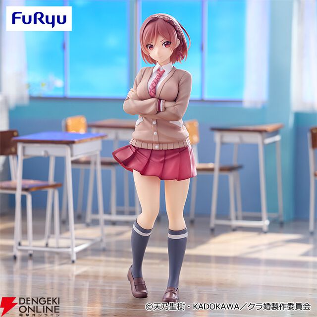 『クラ婚』桜森朱音が制服姿でフィギュア化。挑発的な笑みやボディライン、なびくスカートなど見どころたっぷり【クラスの大嫌いな女子と結婚することになった】