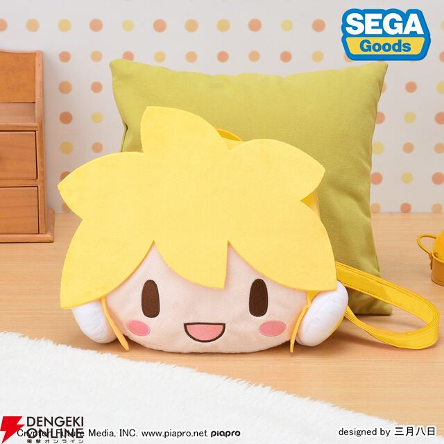『鏡音レン ふわぷち フェイスショルダーバッグ M』