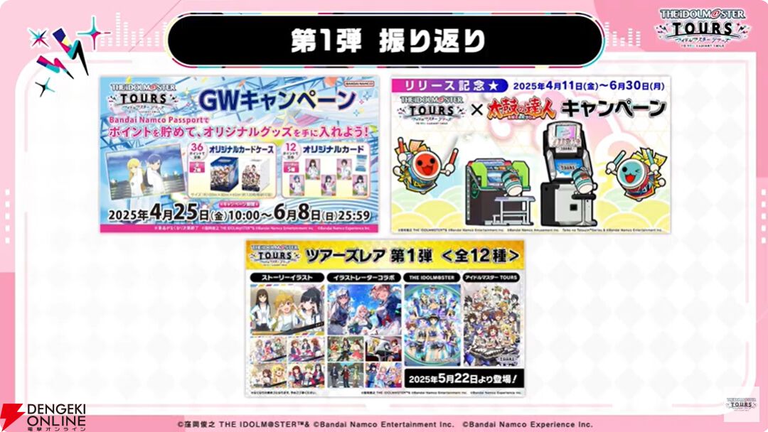 『アイドルマスターツアーズ』第2弾アプデで『学マス』より藤田ことね、月村手毬、花海咲季が登場！ さらに楽曲“初”も追加【ツアマス生放送まとめ7/14】