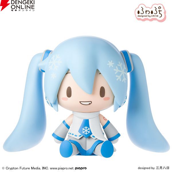 Poom 様 あわ雪フリル 初音ミク】ふわぷちデフォルメフィギュアに雪ミクが登場。手のひら
