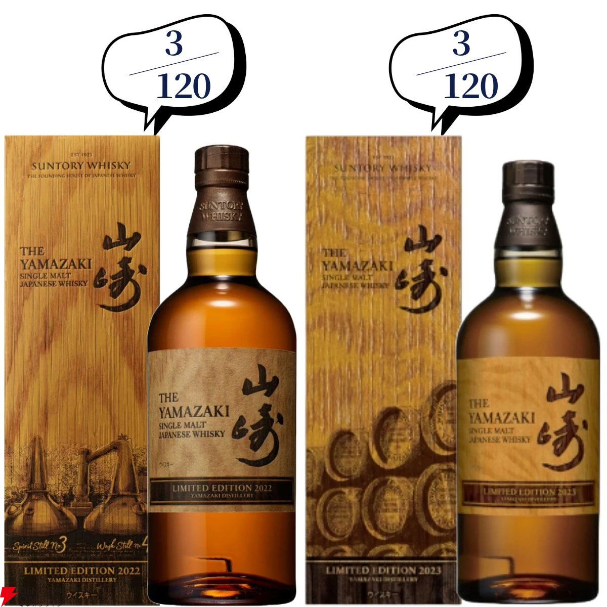 3本に1本以上が当たり】22,880円で山崎18年、響100周年、スプリング