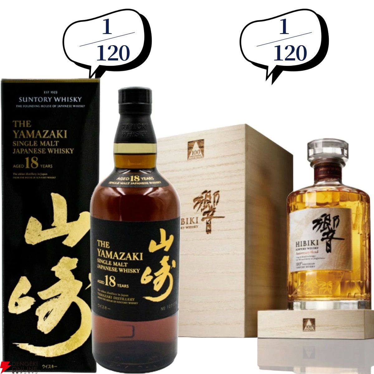 3本に1本以上が当たり】22,880円で山崎18年、響100周年