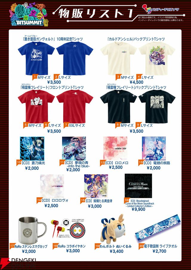 新作『魔女ガミ』が早くも試遊可能。『ガンヴォルト』10周年記念Tシャツなどが買える物販も実施【BitSummit13：インティ・クリエイツブース】