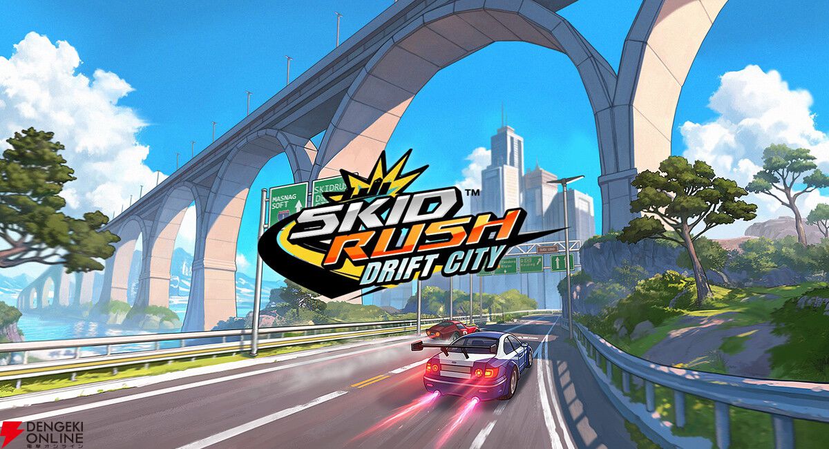 レースACT『ドリフトシティ』が復刻した『SKIDRUSH：Drift City』がSteamで配信。ミトロン島でレースを楽しもう