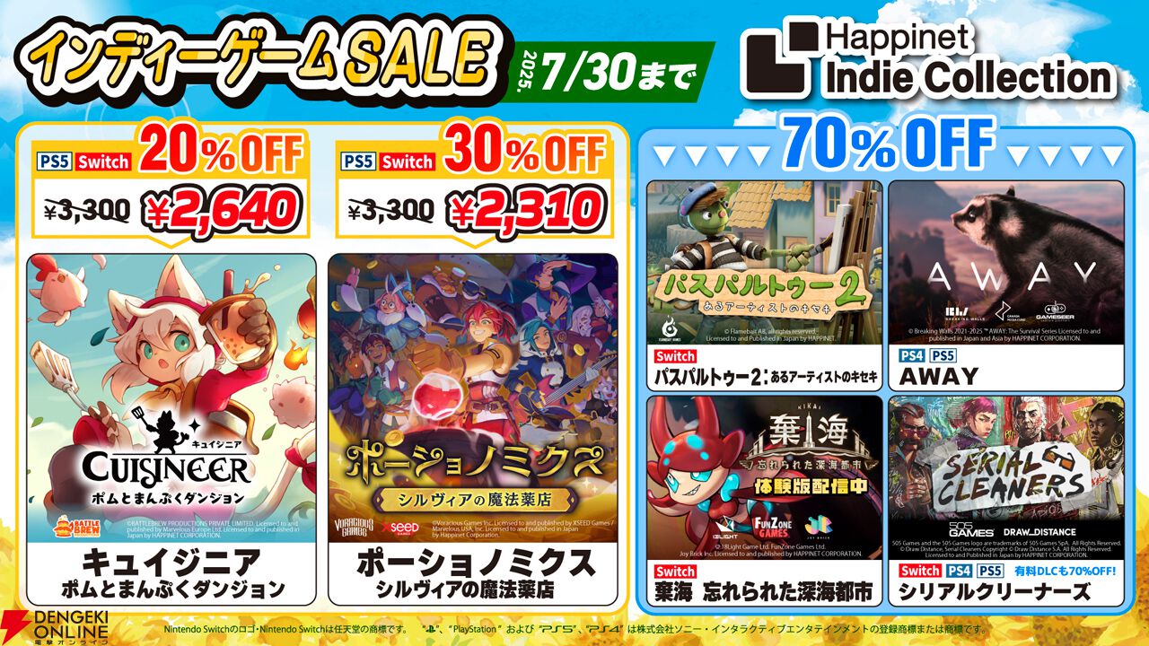 ポーショノミクス シルヴィアの魔法薬店』セール実施以降初の30％オフ