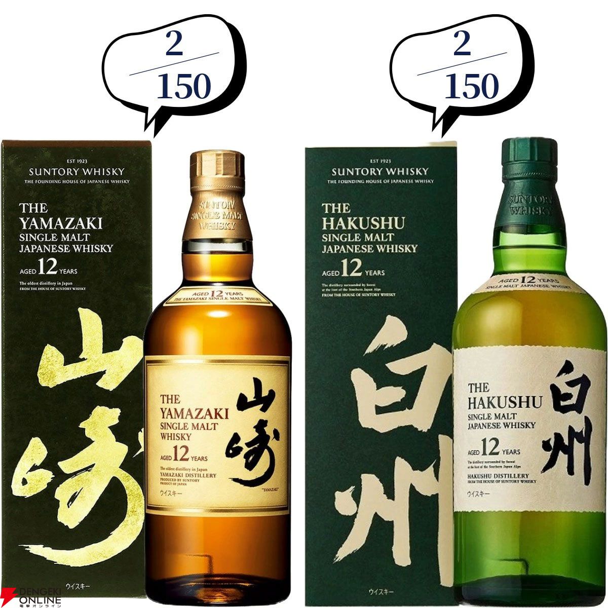 【当たりは20％】14,880円で山崎・白州18年、厚岸 立春・啓蟄、山崎・白州Story of the Distillery2024などが当たる『ウイスキーくじ』が販売中