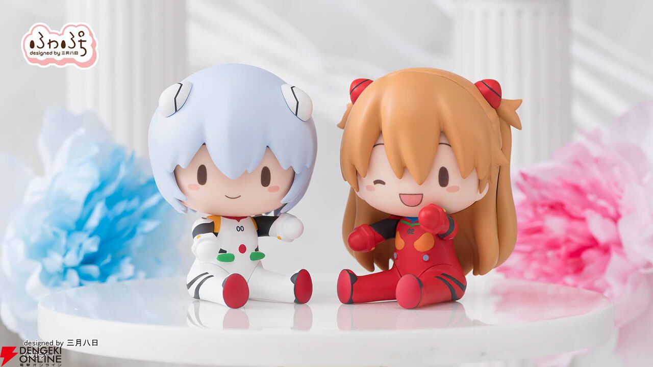 ヱヴァンゲリヲン劇場版のフィギュアです。 ヱヴァンゲリヲン新劇場版』プラグスーツ姿のレイ＆アスカが表情