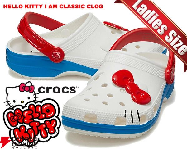 関税負担なし【CROCS】× Hello Kitty Siren クロッグ サンダル Hello Kitty x Crocs Adult Siren Heeled Clog