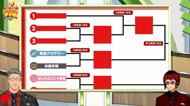 “にじさんじ甲子園”組み合わせ決定。いきなり“くろのわ”激突！