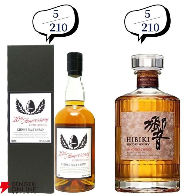 14,880円で山崎・白州18年、厚岸 立春・啓蟄、ニッカウヰスキー鶴、山崎LE2022・2023などが当たる『ウイスキーくじ』が販売中