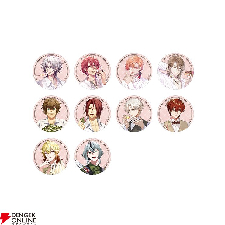 オトメイト×ビーズログ　with sweets 笹塚尊 缶バッジ 10個 オトメイト×ビーズログ】オトメイトキャラクターグラビア企画第2