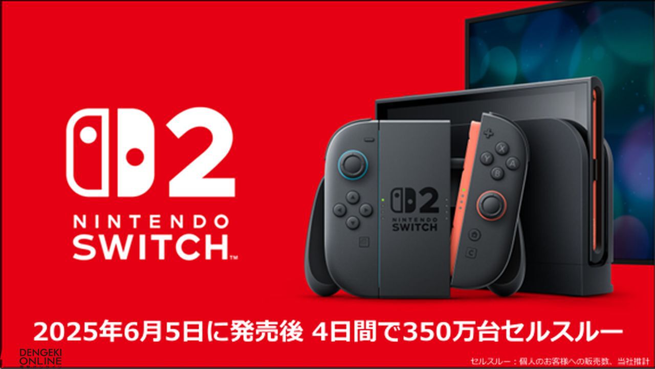 スイッチ2の影響で、任天堂のゲーム専⽤機ビジネスの売上⾼は