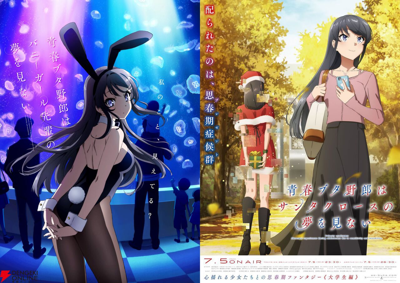 青ブタ 青春ブタ野郎シリーズ 劇場版公開 大学生編開幕 記念 仕切りPOP 2種 青春ブタ野郎』シリーズ劇場公開決定！ティザービジュアル解禁