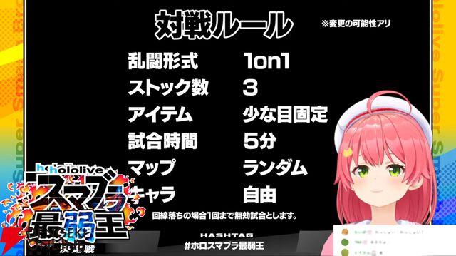 【ホロライブ】さくらみこさん主催“ホロスマブラ最弱王決定戦”の出場メンバー18名が発表に。組み合わせ抽選会も実施